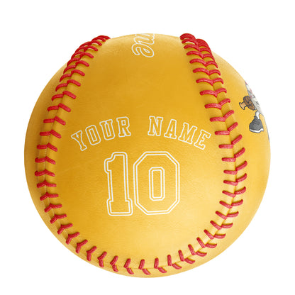 Custom Gold Leather Gold Authentic Baseballs