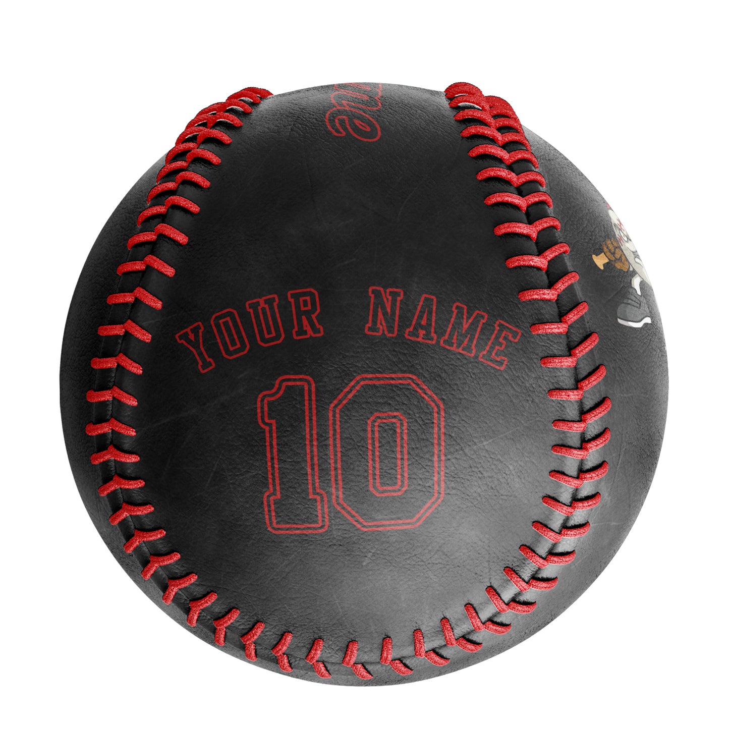 Custom Black Leather Black Authentic Baseballs