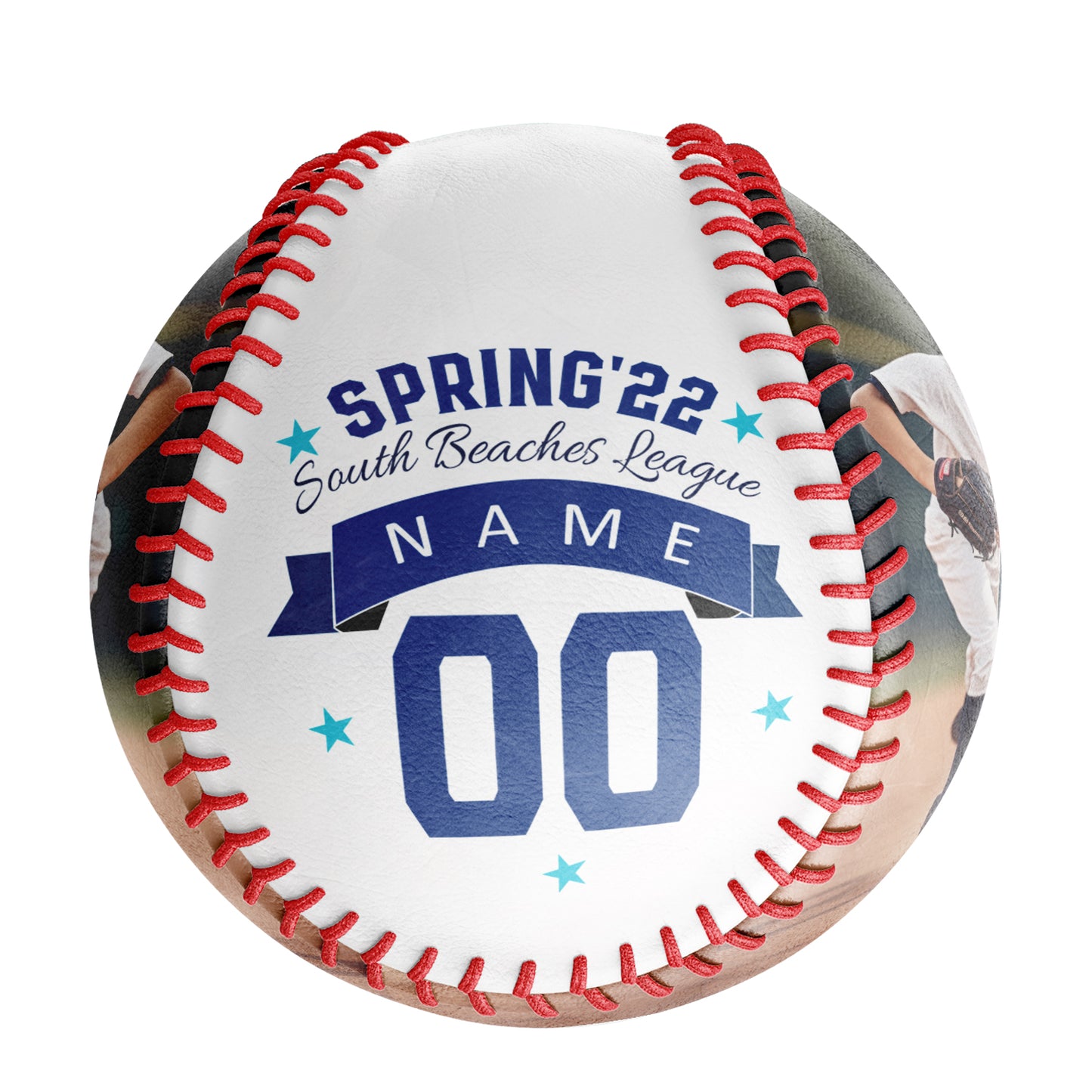 Custom White Name Number Logo Leather Varsity Team Authentic Baseballs