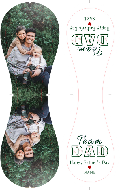 Personalized Dad Grandpa Photo White Baseballs,Team Dad,Father's Day Gift