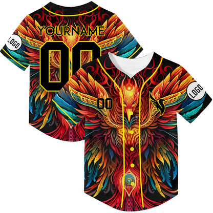 Custom Phoenix Baseball Jersey Rave For EDM EDC Festivals