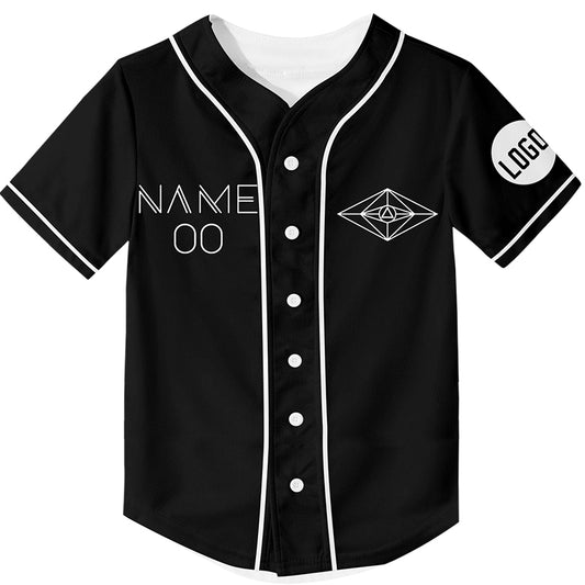 Custom Black Astronaut Rave Baseball Jersey For EDM EDC Festivals