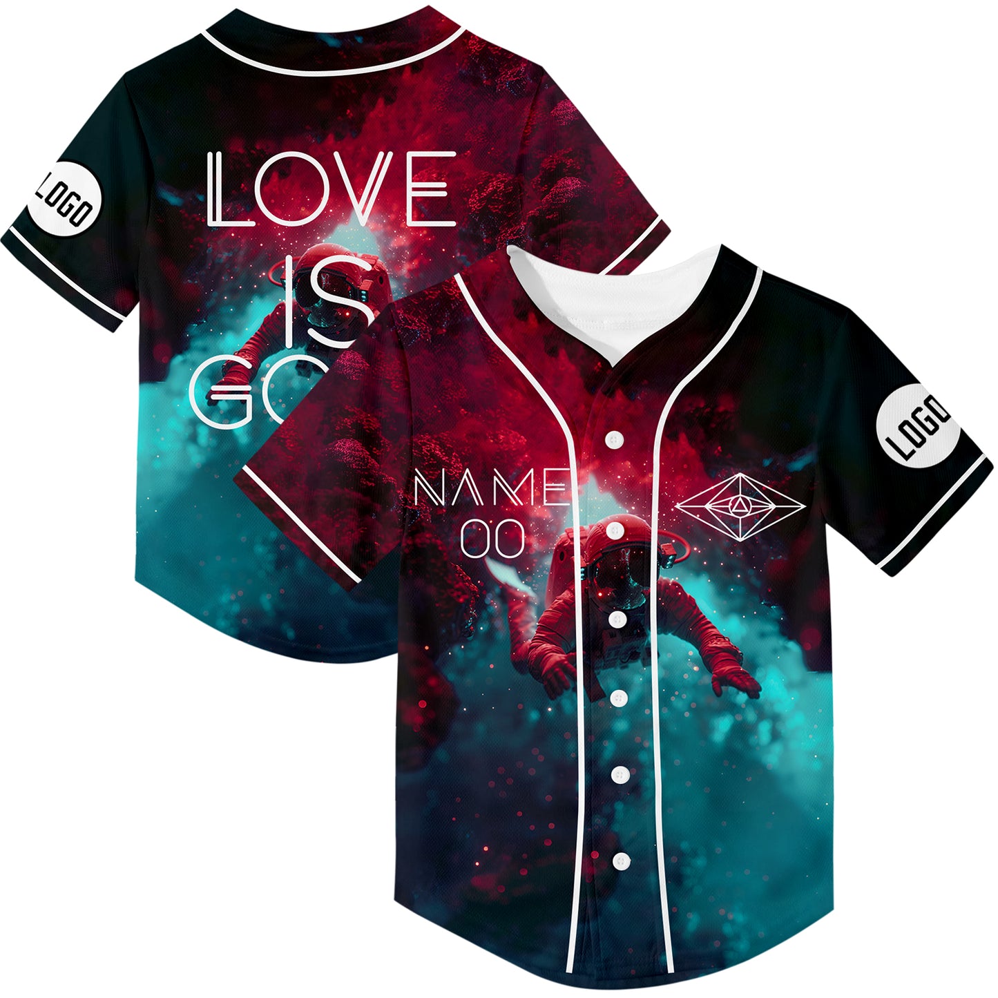 Custom Astronaut Rave Baseball Jersey For EDM EDC Festivals