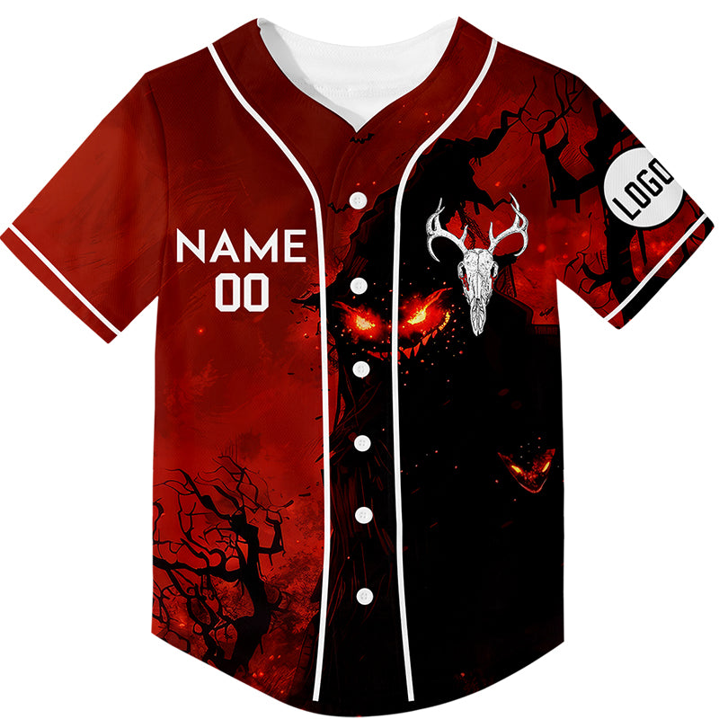 Custom Halloween Sheep Head Rave Baseball Jersey For EDM EDC Festivals