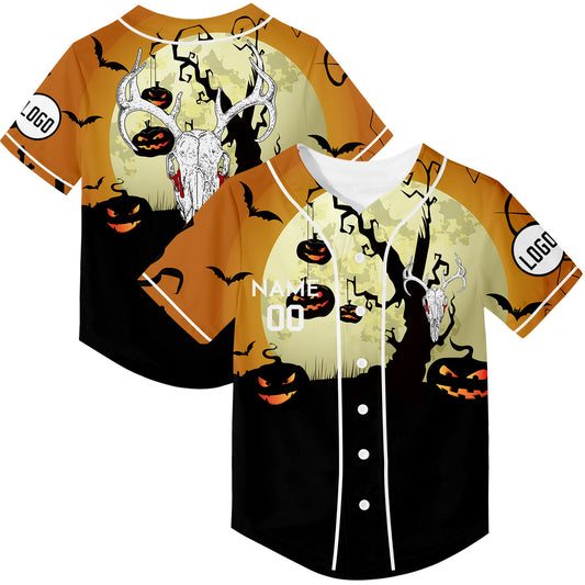 Custom Black Sheep Head Happy Halloween Rave Baseball Jersey For EDM EDC Festivals